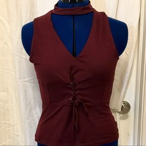 Hot Kiss Maroon Top